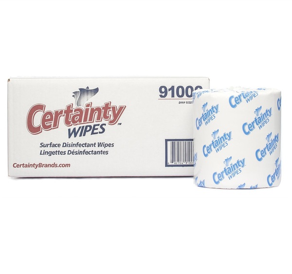 Certainty cleaning wipes–SaniDépôt